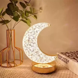 Crystal Moon Table Lamp